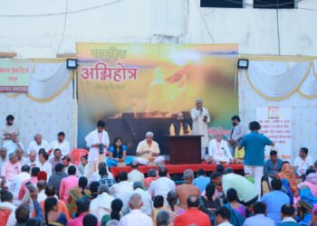 वेदमंत्राच्या घोषाने लातूरातील बालाजी मंदिर परिसर यज्ञभूमी दुमदुमली…