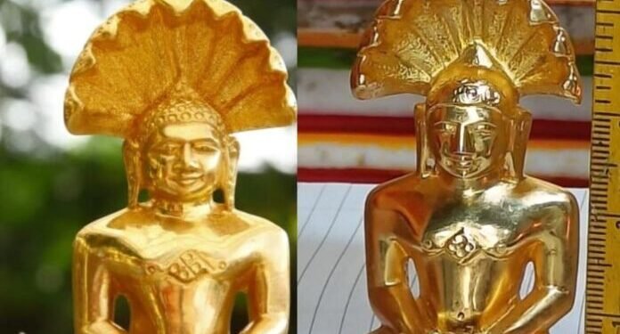 जैन मंदिरातील दोन किलो सोन्याची मूर्ती चोरीला; दोघांना अटक