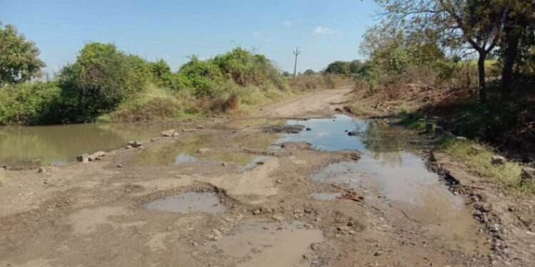 तुळजापूर:- रस्ता खराब असल्याने जीव मुठीत धरुन प्रवास ; लमाण तांड्या जवळ कमी उंचीच्या पुलावरती जीव घेणे खड्डे त्यामुळे अनेक अपघात…