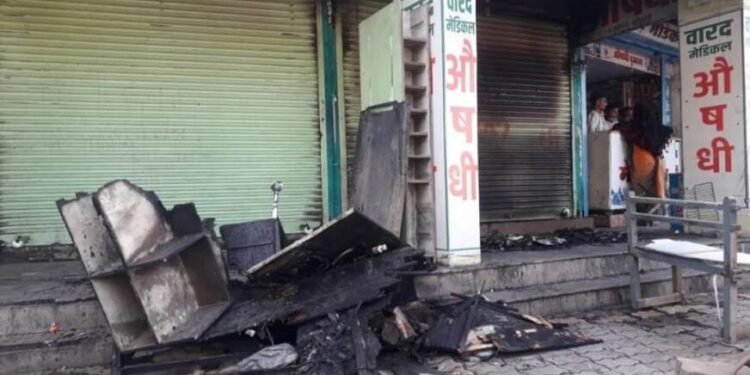 लातूरात मेडीकल दुकानाला आग, लाखोंचे नुकसान