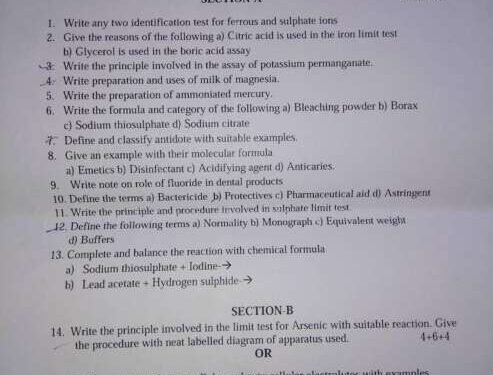 ‘डीफार्मसी’चा पेपर फुटला, प्रश्न सोशल मीडियात व्हायरल…