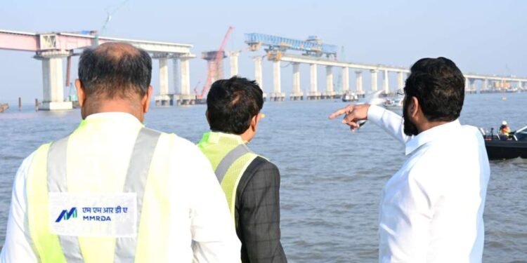ट्रान्स हार्बर लिंक प्रकल्पाची पाहणी, मुंबई ते रायगड प्रवास आता केवळ 20 मिनिटात शक्य!