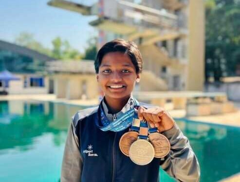 स्टेट ओलिम्पिक गेम्स 2023 मध्ये श्रावणी प्रताप सूर्यवंशी हिने सिल्वर मेडल पटकावले…
