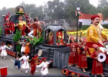 महाराष्ट्रातील साडेतीन शक्तीपीठांची महती प्रजासत्ताक दिनाच्या राष्ट्रीय संचलनामध्ये आज नवी दिल्लीत अवतरली