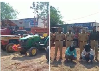मोहोळ :-  13 ट्रॅक्टर व 9 ट्रेलर सह एक ब्लोअर यंत्र असा एकूण १ कोटी १५ लाख किमतीचा मुद्देमाल हस्तगत तिघा संशयतांना अटक…