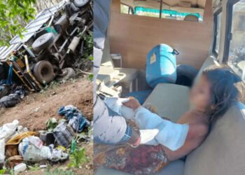 महाबळेश्वरातील घाटात 30 कामगारांसह ट्रक दरीत काेसळला..