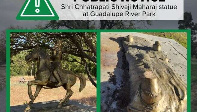 शिवप्रेमींसाठी दुःखद बातमी! अमेरिकेतील छत्रपती शिवाजी महाराजांचा एकमेव पुतळा चोरीला…