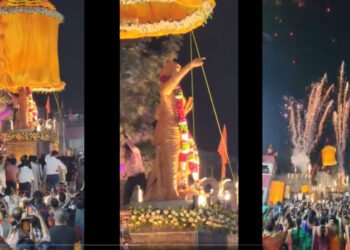 जे महाराष्ट्रात झाले नाही ते मध्य प्रदेश मध्ये झालं.. राजमाता जिजाऊंच्या पुतळ्याचे अनावरण झाले.. !