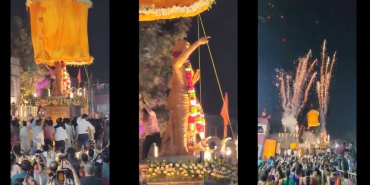 जे महाराष्ट्रात झाले नाही ते मध्य प्रदेश मध्ये झालं.. राजमाता जिजाऊंच्या पुतळ्याचे अनावरण झाले.. !