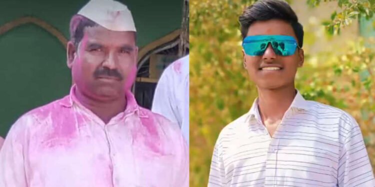 इटकळ:- शेतातील विद्युत मोटार चालु करण्यास गेलेल्या पिता पुत्राचा शॉक लागून दुर्दैवी मृत्यू.