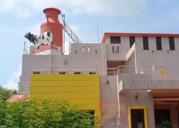 १७५ गायी,२ एकरात गोठा,बांधला १ कोटींचा बंगला घरावर गाईचा पुतळा,दुधाची कॅन…