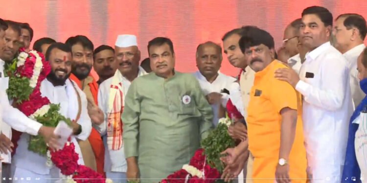 हिंगोलीत रु. 1037.04 कोटी किमतीच्या NH प्रकल्पाच्या उद्घाटनाचे थेट प्रक्षेपण.