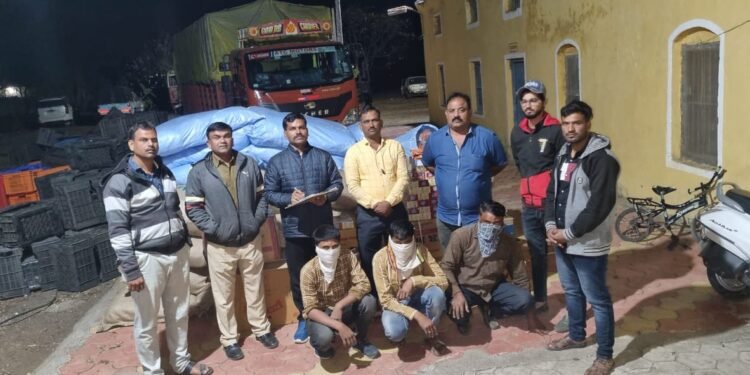 औरंगाबाद जळगाव महामार्गावरून गुटख्याची वाहतूक करणारा आयशर टेम्पो जप्त…