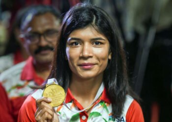 निखत झरीनला वर्ल्ड चॅम्पियनशिपमध्ये दुसऱ्यांदा सुवर्ण…..