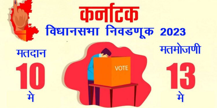 कर्नाटक विधानसभा निवडणुकीची घोषणा,10 मे रोजी मतदान होणार…निवडणुकीचा कार्यक्रम जाहीर…..