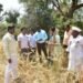 गारपिटीने नुकसान झालेल्या शेतीची पाहणी करताना आ. मेघनाताई बोर्डीकर साकोरे….
