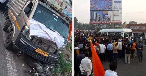 पुण्यात शिवज्योत घेऊन जाणाऱ्या शिवभक्तांचा भीषण अपघात, ३५ जण जखमी….