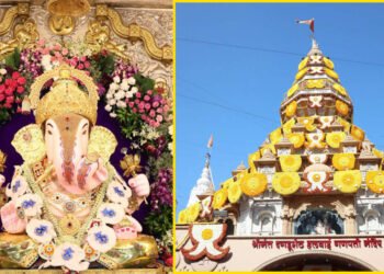 दगडूशेठ गणपती मंदिराला गुढी पाडव्यानिमित्त फुलांची भव्य आरास!