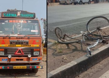 इटकळ येथील राष्ट्रीय महामार्गावर भरधाव आयशर टेम्पोची सायकल स्वारास धडक….