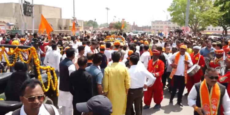 प्रभू श्रीराम जन्मभूमी पवित्र क्षेत्र अयोध्या येथे आगमन…..