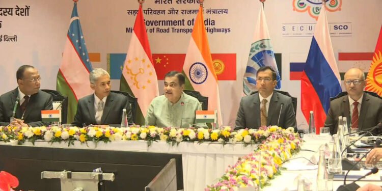SCO आणि SCO परिवहन मंत्र्यांच्या तज्ज्ञ गटाला संबोधित करताना, नवी दिल्ली