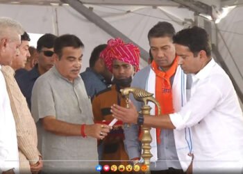 राजस्थानमध्ये 2050 कोटी रुपयांच्या 6 NH प्रकल्प आणि 7 ROB चे उद्घाटन आणि पायाभरणी समारंभ…..