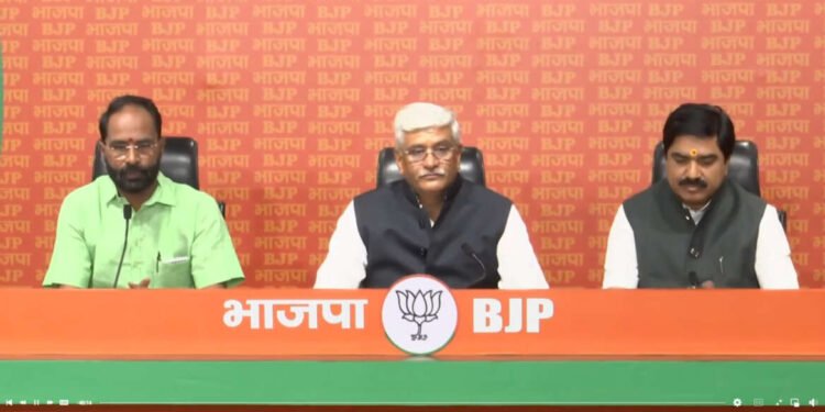 गजेंद्र सिंह शेखावत नवी दिल्ली पक्षा मुख्यालय पत्रकार परिषद…..