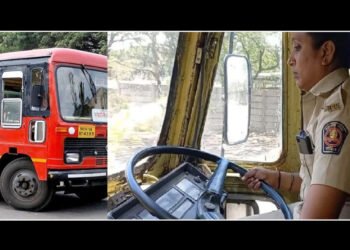 एस.टी.चे स्टेअरिंग महिलांच्या हाती; माधवी साळवे ठरल्या नाशिकच्या पहिल्या एसटी चालक…..