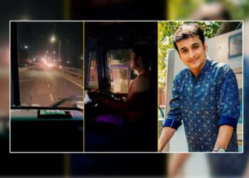 चालक आजारी पडला म्हटल्यावर सगळच थांबल…पण थांबेल तो संक्या कसला; त्याने चालकाला मागे झोपवल आणि स्वतः ड्राइवर सीटवर बसला……