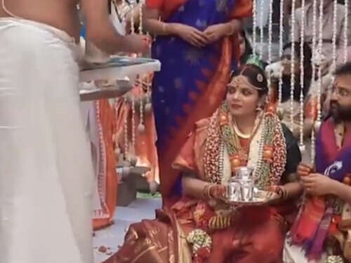 निर्मला सीतारामन यांची मुलगी परकला वांगमाई हिचा विवाह सोहळा….