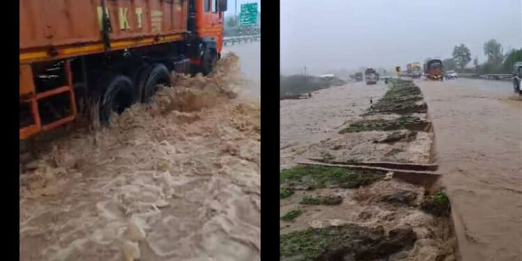 ब्रेकिंग न्यूज – भुसावळ मलकापूर शेगाव नागपूर हायवेला आले नदीचे रुप….