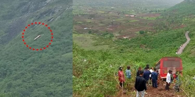 गडावरून निघालेली एसटी बस दरीत कशी कोसळली ?