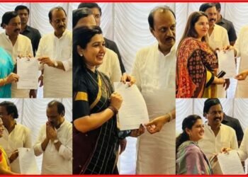 अजित पवार यांच्या हस्ते ठाणे राष्ट्रवादी महिला काँग्रेस पदाधिकाऱ्यांना नियुक्तीपत्रे प्रदान…..