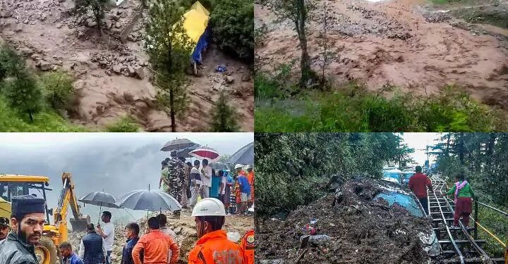 बापरे ! भयानक व्हिडीओ :- हिमाचल प्रदेश, उत्तराखंडमध्ये ढगफुटीसदृश पावसामुळे नुकसान