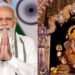 पुण्यातील श्रीमंत दगडूशेठ हलवाई गणपतीचे नरेंद्र मोदी यांनी घेतले दर्शन…..