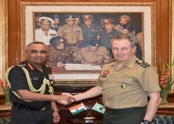 परस्पर संरक्षण संबंध मजबूतीसाठी ब्राझील लष्कर कमांडर भारत दौऱ्यावर