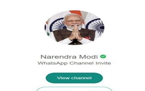पंतप्रधान मोदी यांची आता ‘व्हॉट्सअॅप’ वाहिनीवरही उपस्थिती