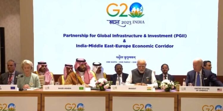 वैश्विक पायाभूत सुविधा आणि गुंतवणूक, भारत-मध्य-पूर्व-युरोप इकॉनॉमिक कॉरिडॉरसाठी भागीदारी