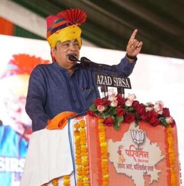नितीन गडकरी :- आशीर्वाद यात्रा – खांडवा, मध्य प्रदेश……