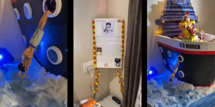 ह्या वर्षीचीआरास थीम :-  स्वातंत्र्यवीर सावरकर मार्सेलीस ची ऐतिहासिक उडी…..