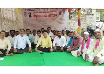 सोलापूर – शेतकऱ्यांच्या प्रश्नांवर स्वाभिमानीचे धरणे आंदोलन