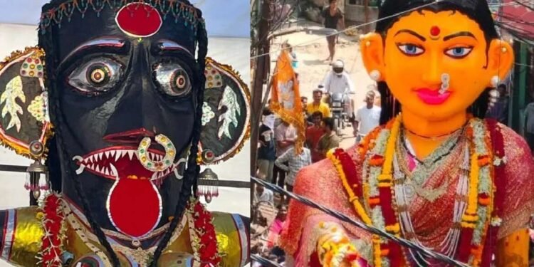 काळ्या अन् पिवळ्या मारबतीचे मिलन, भर पावसात मारबत मिरवणुकीत नागपूरकरांचा उत्साह शिगेला