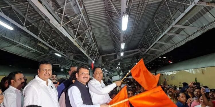 नमो एक्सप्रेसचा (कोकण गणपती स्पेशल ट्रेन) प्रस्थान कार्यक्रम | मुंबई |