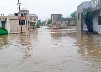 चंद्रपुरात मुसळधार पावसाने जनजीवन विस्कळीत