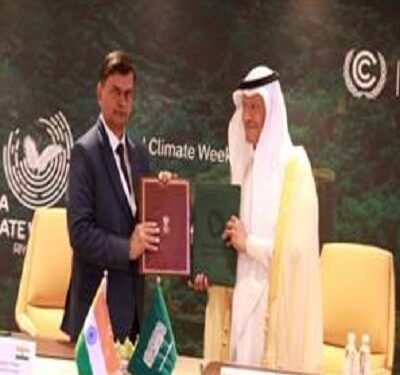 भारत-सौदी अरेबियात वीज, हरित/स्वच्छ हायड्रोजन विषयक सामंजस्य करारावर स्वाक्षऱ्या