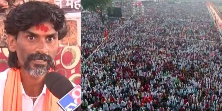 आम्हाला ५० टक्क्यांच्या आतील आरक्षण द्या, अंतरवाली सराटीतून मनोज जरांगे पाटील गरजले