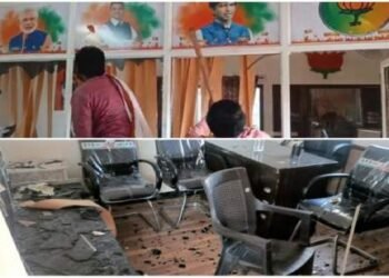 मराठा आरक्षण आंदोलक आक्रमक, भाजप आमदार प्रशांत बंब यांचं संपर्क कार्यालय फोडलं