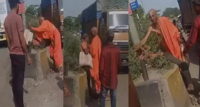 बुलढाण्यात गजानन महाराज बनून फिरणाऱ्याला मारहाणीचा प्रयत्न, भररस्त्यातील Video समोर