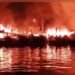 आंध्रप्रदेश : विशाखापट्टणमच्या मासेमारी बंदरात आग