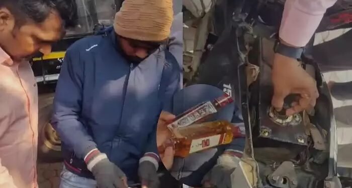 दारुबंदी असलेल्या गडचिरोलीत भरदिवसा दारुची तस्करी, अनोखी शक्कल पाहून पोलिसही चक्रावले